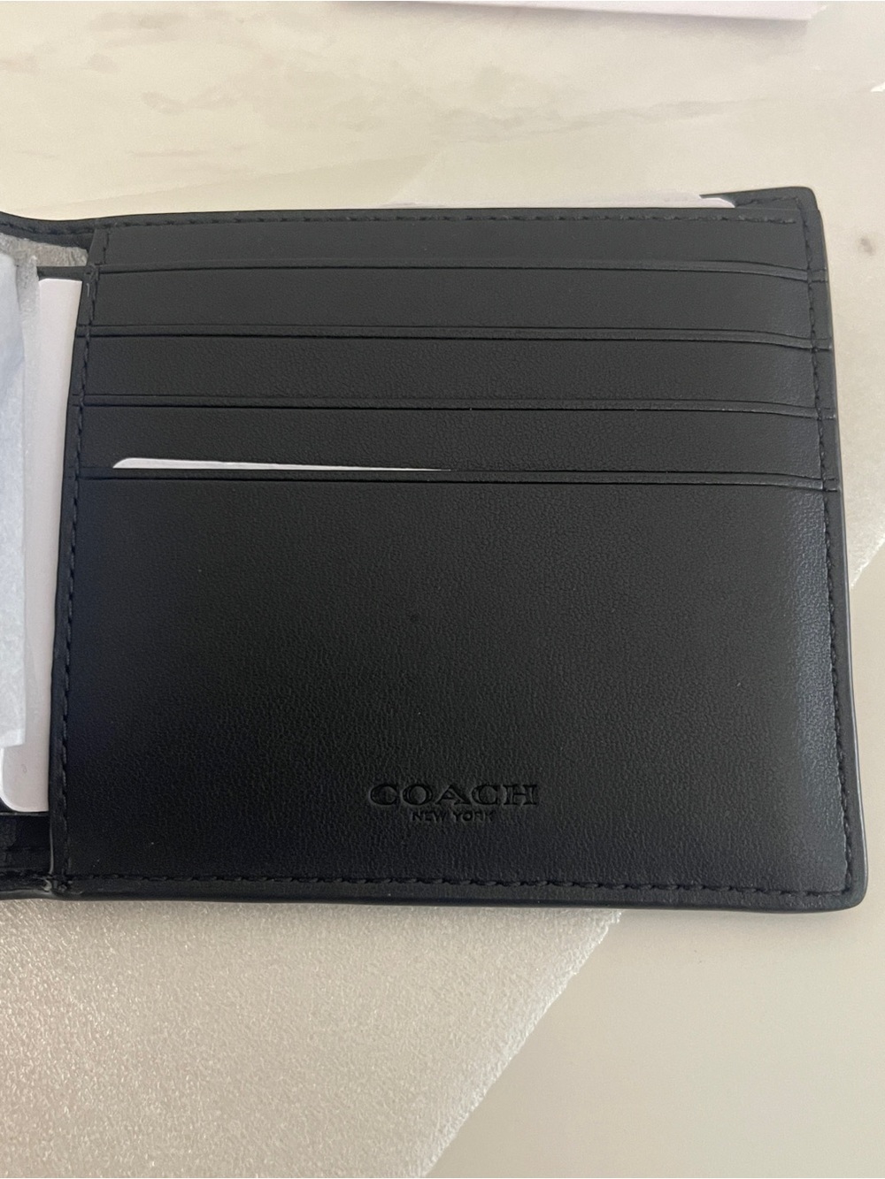 Coach Men Canvas Bifold Wallet - Picture 6 of 9